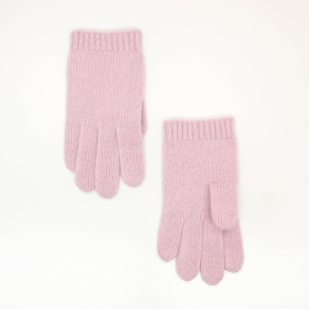 KIDS CASHMERE GLOVES - DUSTY PINK