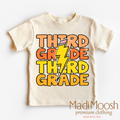 Third Grade Lightning Bolt Shirt - School Shirt