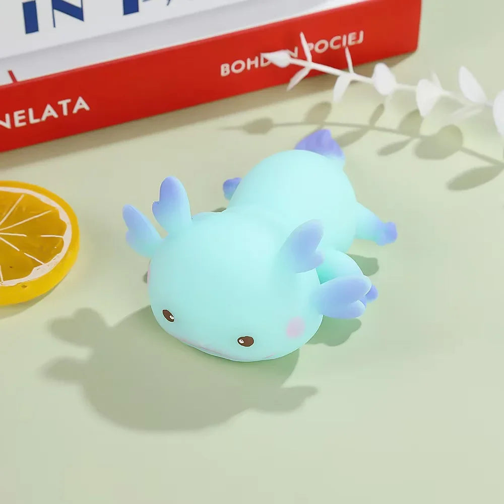 Cute Axolotl Squeeze Toys | Cartoon Stress Relief Squishy for Kids and Adults