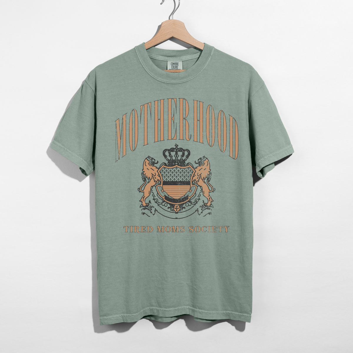 Motherhood Graphic Tee | Tired Moms Society Shirt | Vintage Mom T-Shirt | Comfort Colors Mom Shirt | Cute Mom Outfit