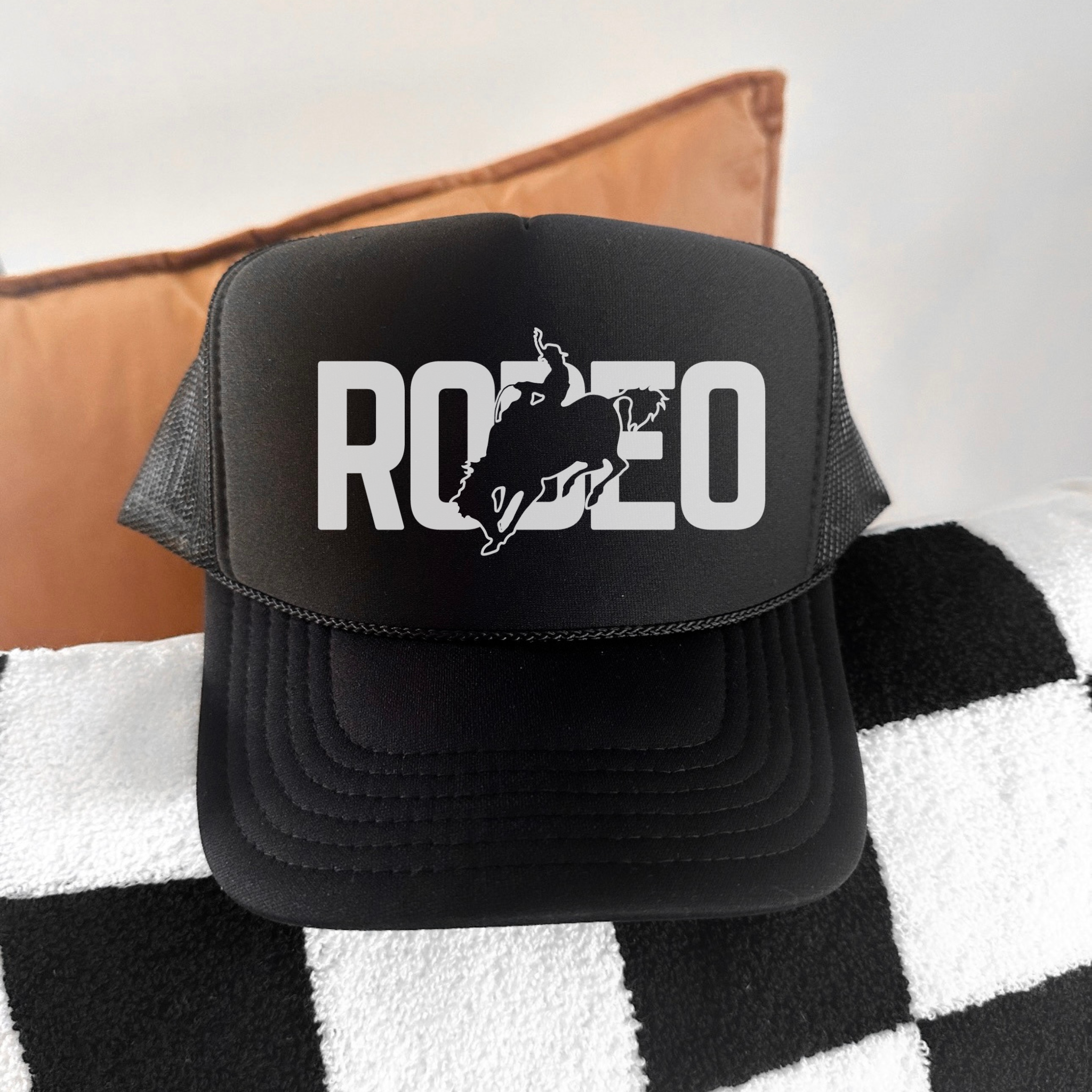 Rodeo Trucker Hat | Western Cowgirl Mesh Hat | Country Concert & Everyday Wear