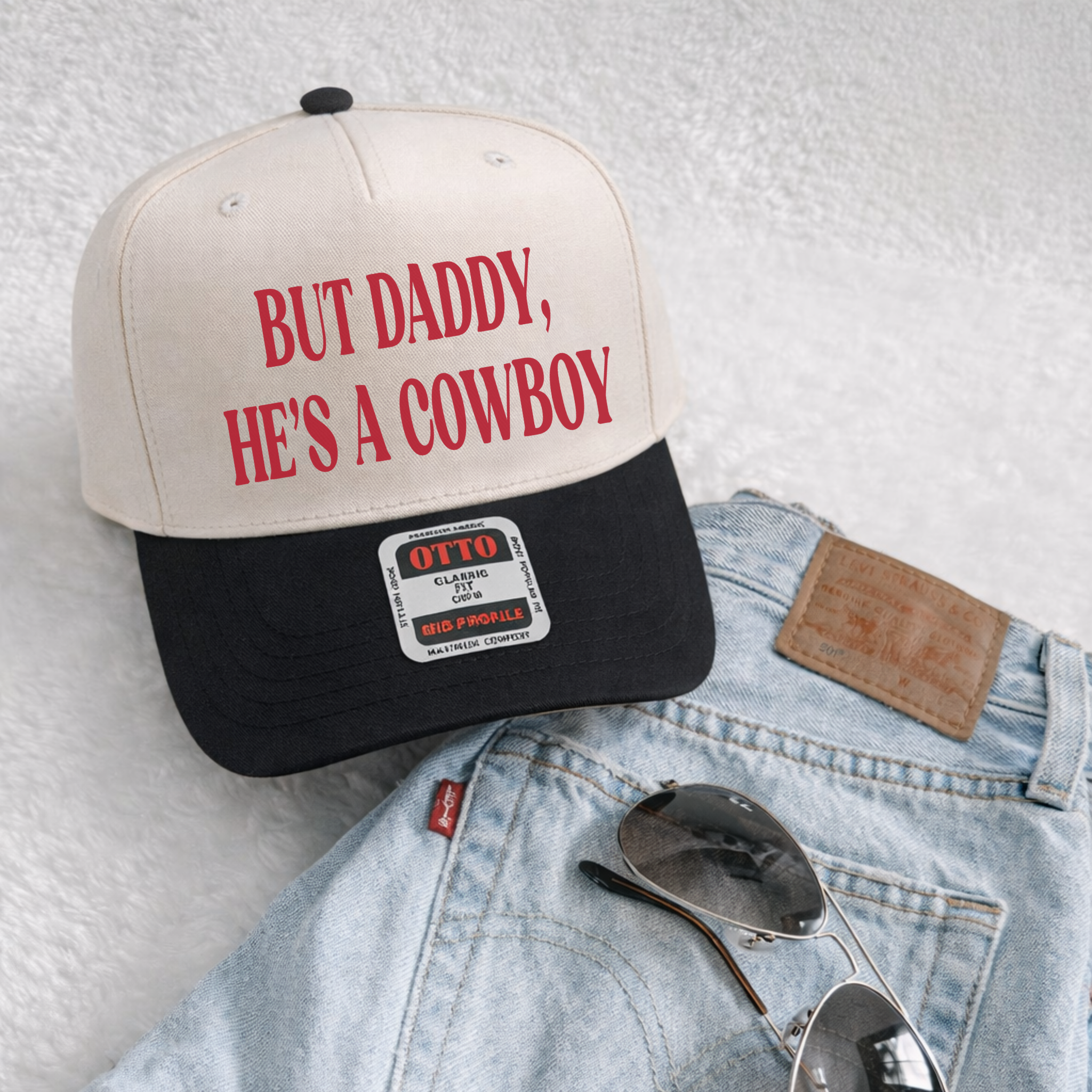 But Daddy, He’s a Cowboy Trucker Hat – Western Cowgirl Hat