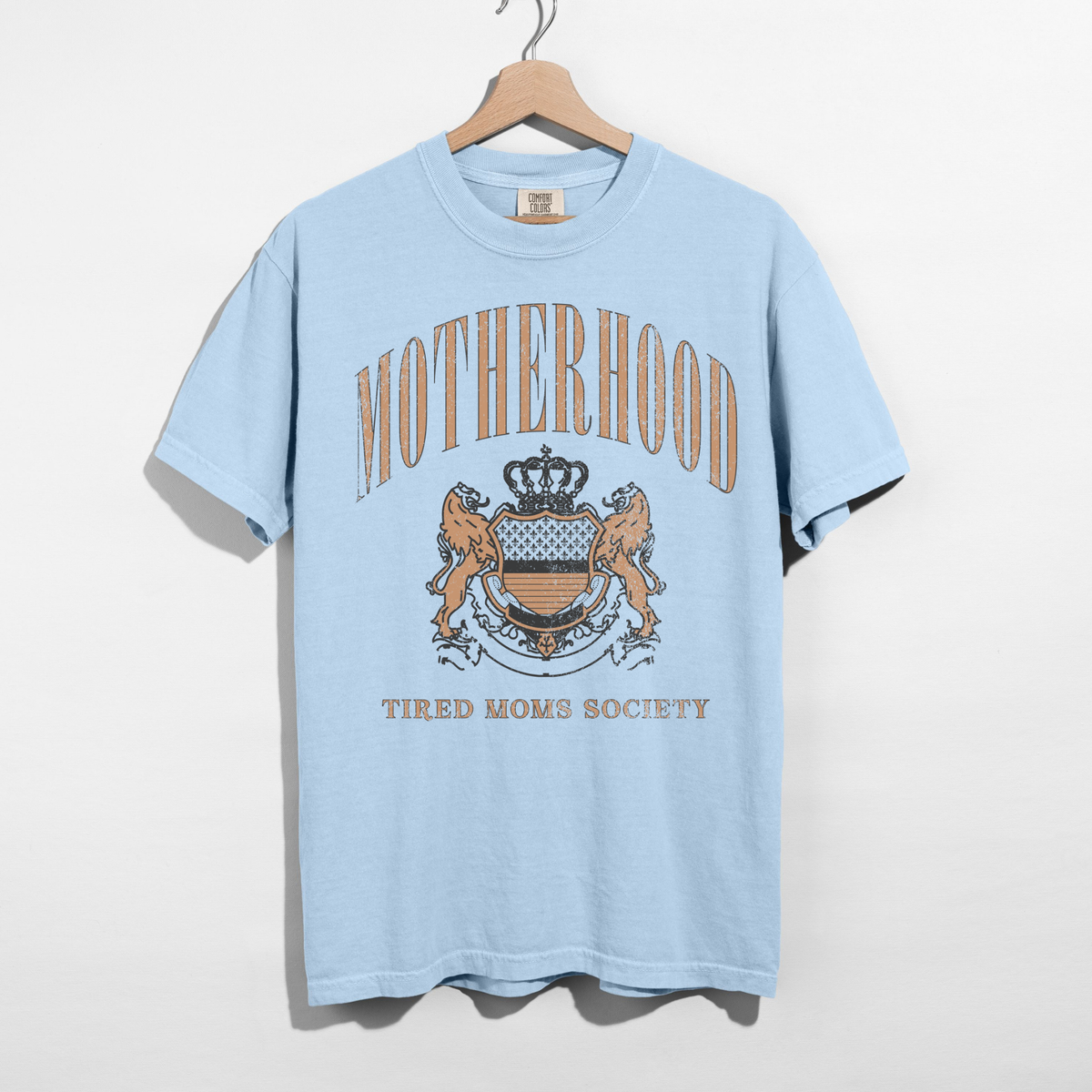 Motherhood Graphic Tee | Tired Moms Society Shirt | Vintage Mom T-Shirt | Comfort Colors Mom Shirt | Cute Mom Outfit