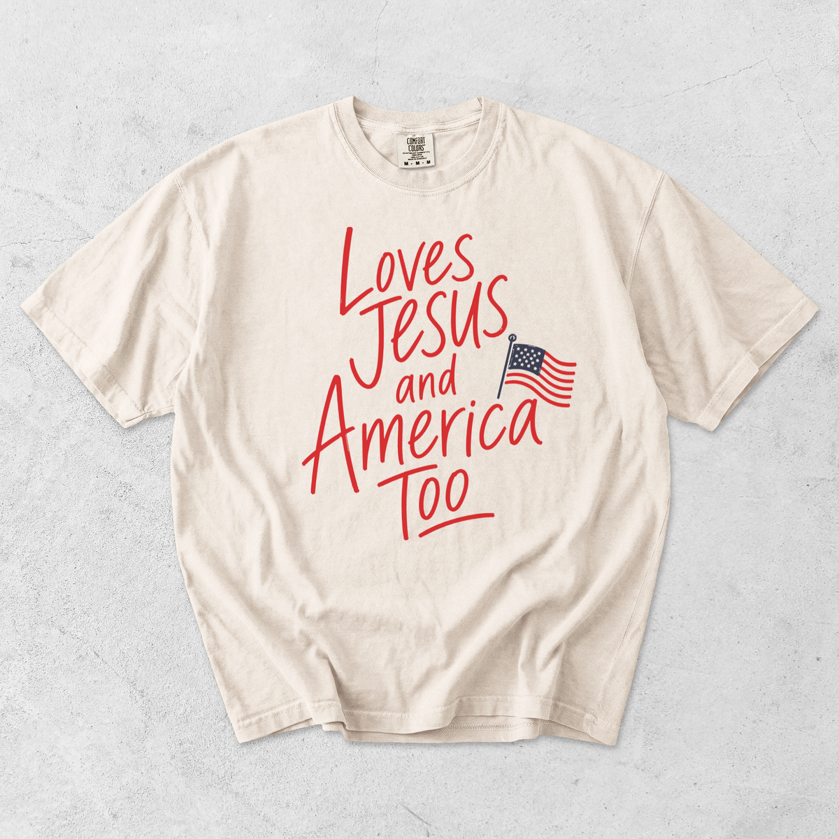 Loves Jesus and America Too T-Shirt