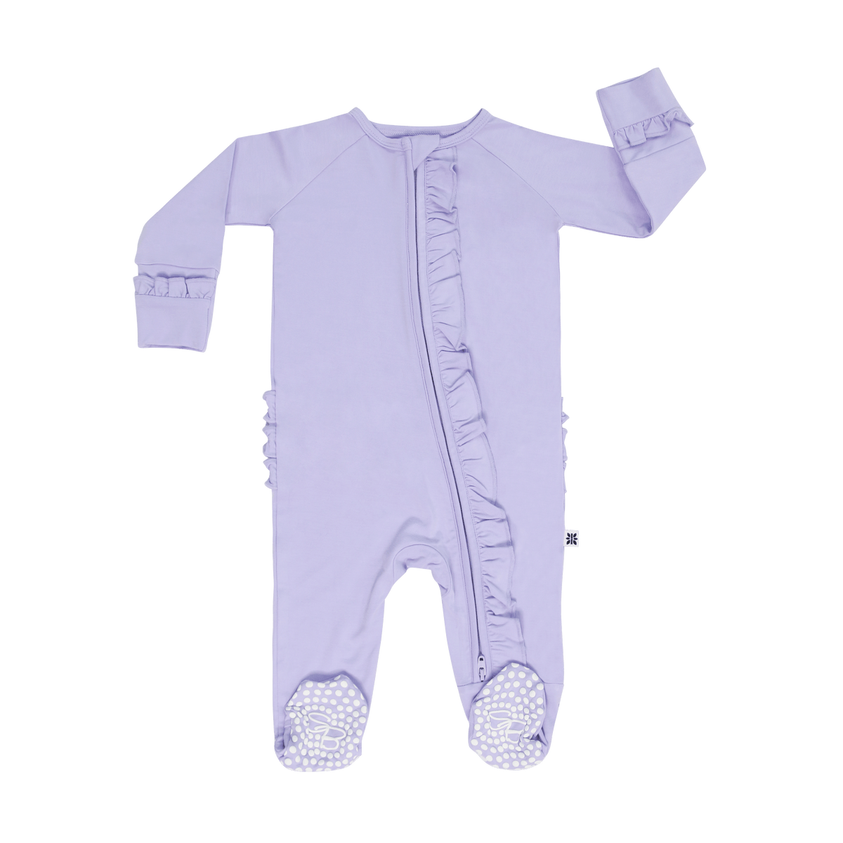 Violets Are Violet Ruffle Footie